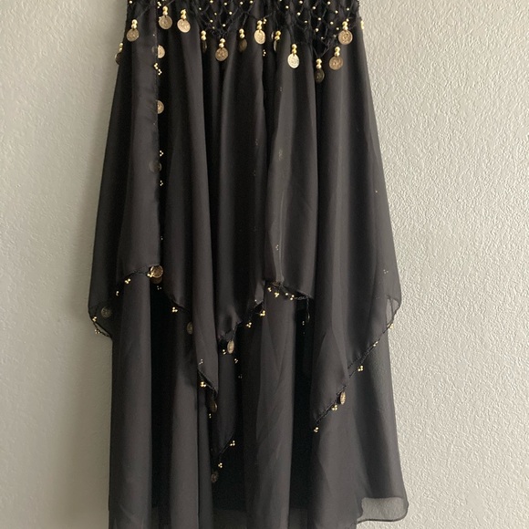 Belly dancing costume skirt with belt and cuffs - Picture 1 of 12